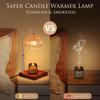 Candle Warmer Lamp with Timer &Dimmer, Adjustable Height Candle Wax Warmer Warming Lamp with 2x50W Bulbs for Scented Candles for Housewarming Bedroom