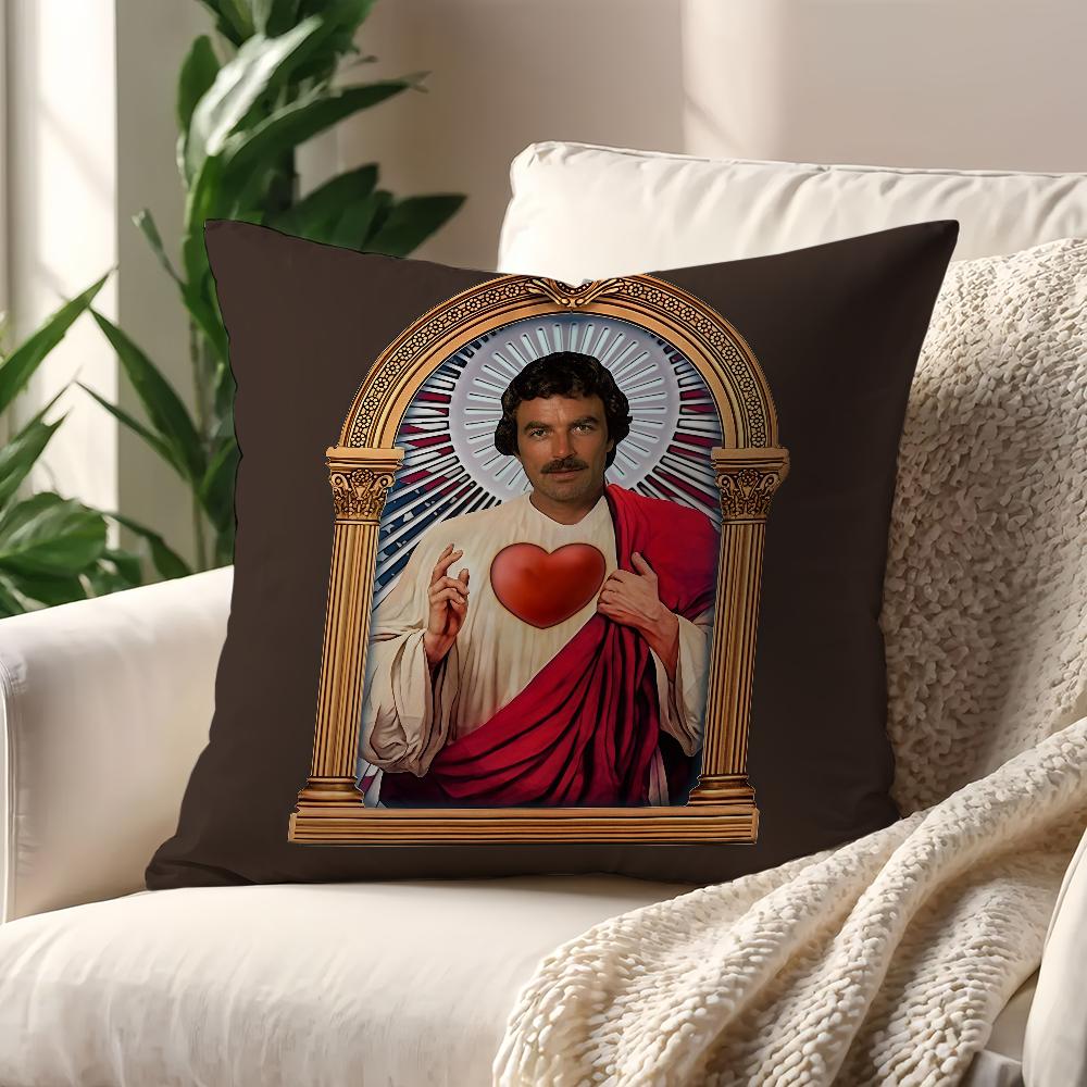 Tom Selleck Magnum cushion cover Decoration Room Shop Car Best Home Office Coffee Pillow Sofa Printing Nordic Simplicity Hit