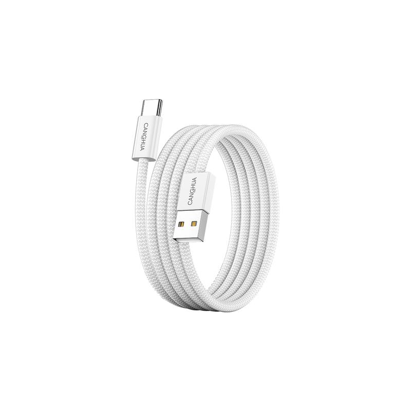 

Плетеный USB-кабель CangHua с разъемом Type-C для быстрой зарядки 1m