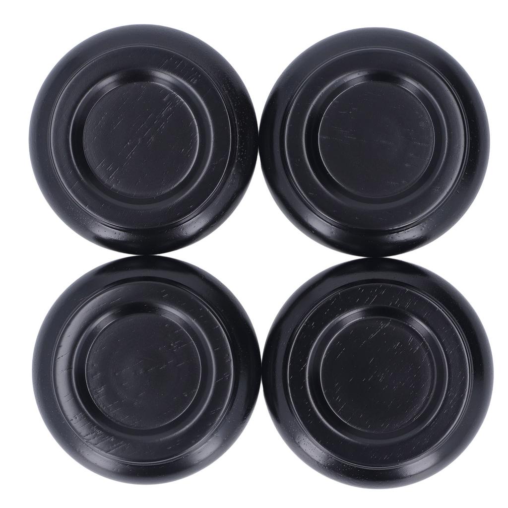 4PCS Piano Floor Protector Anti Vibration Small Size Non Slip Piano Caster Cups Floor Protector Black