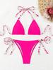 Sexy Bikini 2026 Women Swimsuit Halter Tie Back Micro Thong Bikini Set Lace Up Female Swimwear for Woman Beach Wear Bathing Suit