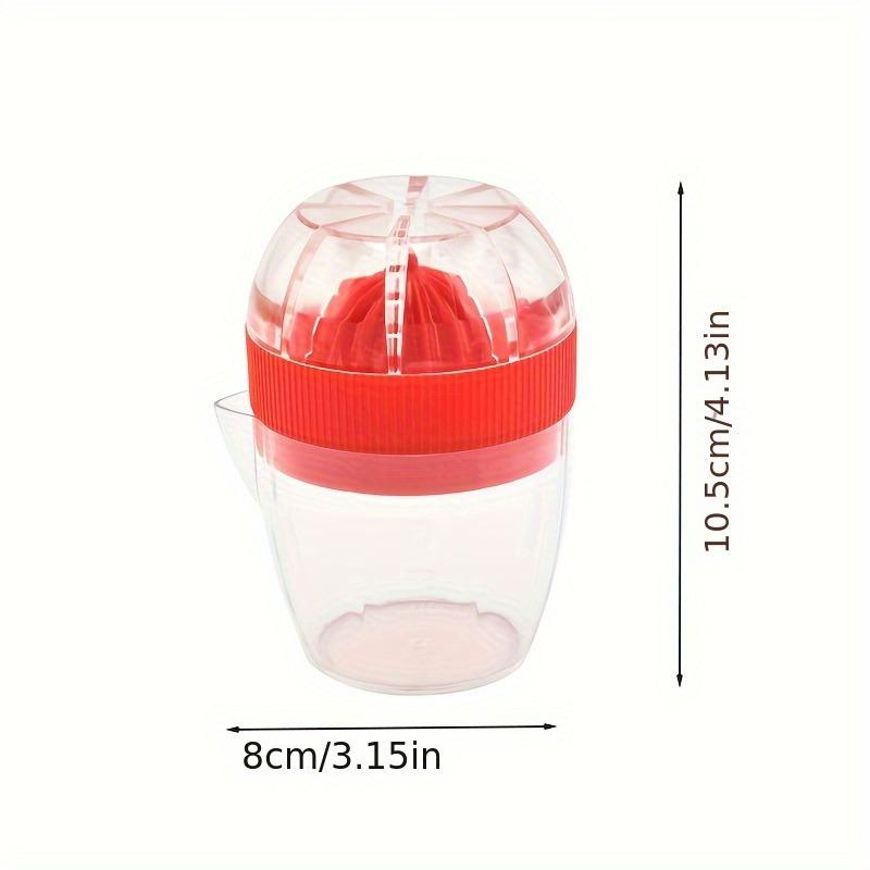 Portable Manual Citrus Juicer with Measurement Markings - Easy Squeeze for Oranges, Lemons & Pomegranates, Lemon Juice Squeezer