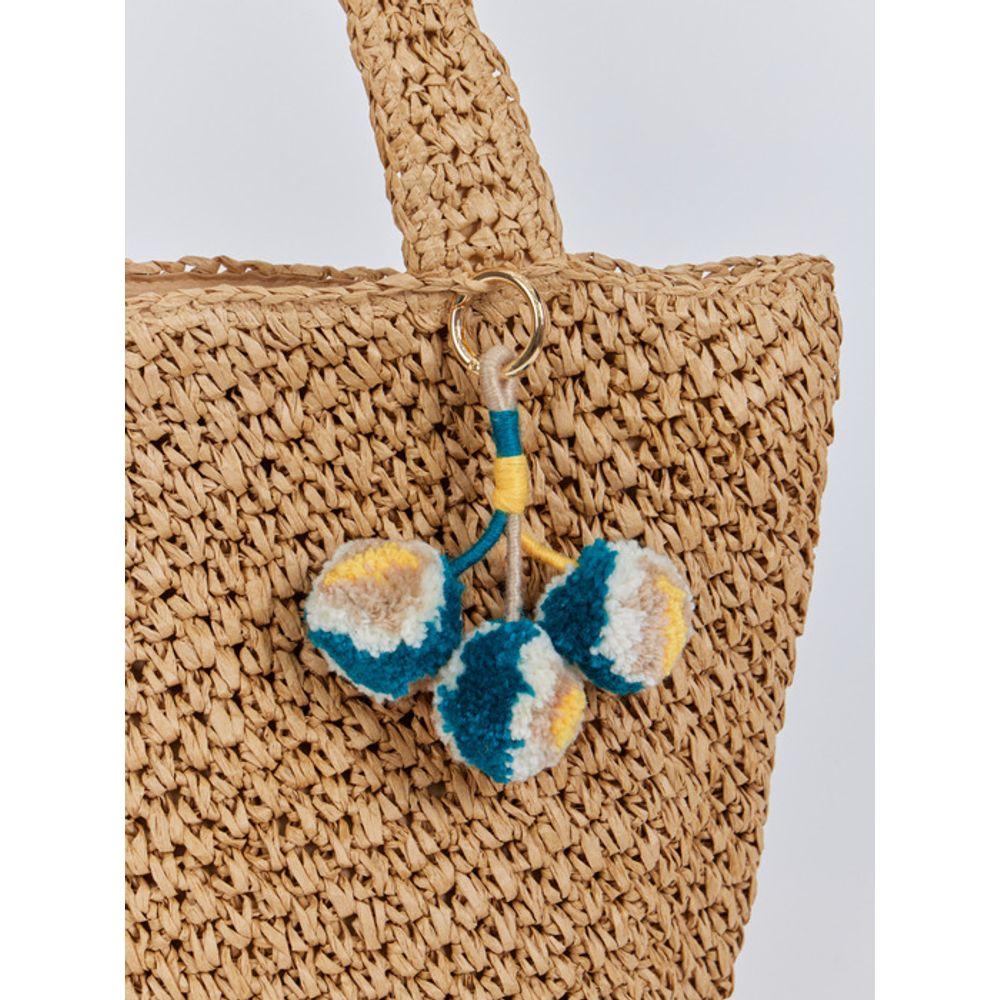 

LALA Handmade Pom Pom Charm B brown