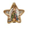 Star Decoration with Nativity Scene Decorative Manger Countertop