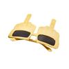 Creative Vertical Evening Glasses with Middle Finger, Decorative Props, Funny Sunglasses