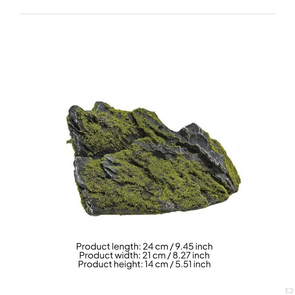Landscape Rock with Lichen | Washable PU Foam, Artificial Rock, Easy to Clean, for Garden 1