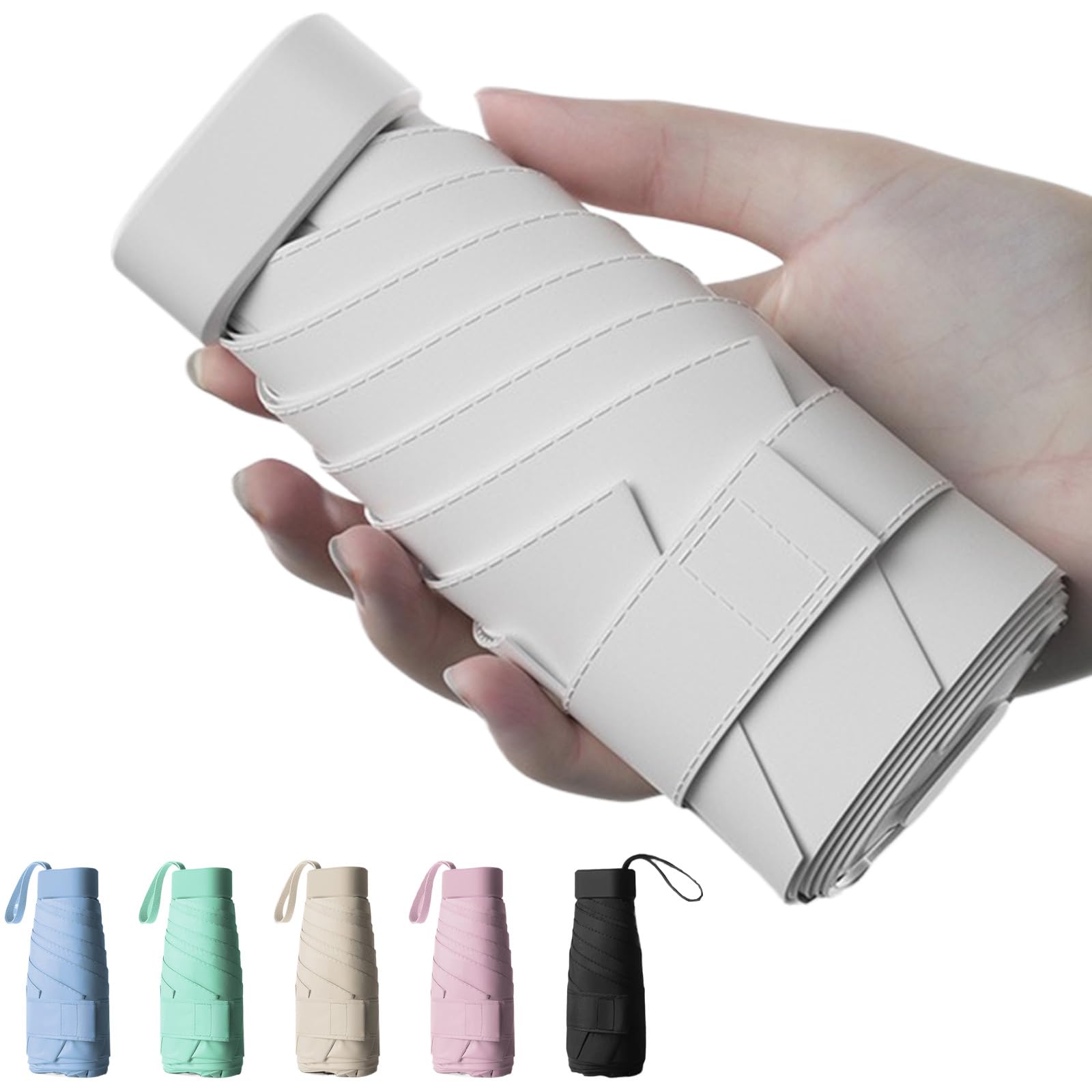 

для JISJIA Складной УФ-свет Тепло Подходит для Солнца и Складной Зонт от солнца с 6 Легкими и Прочными Чехлами для хранения Подходит для и Мужчин [Новинка 2025] Зонт от солнца,