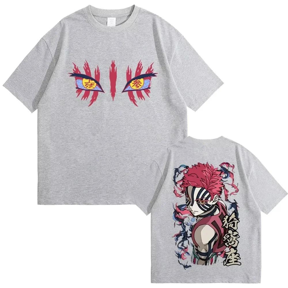 2026 Anime Demon Slayer Kimetsu No Yaiba - Iwakura Pattern Men's T-shirt Casual Retro High-quality 100% Pure Cotton T-shirt