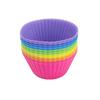 Silicone Cake Cups 12 Pack, Reusable Giant Silicone Baking Cups Easy To Clean, Perfect For Cupcakes