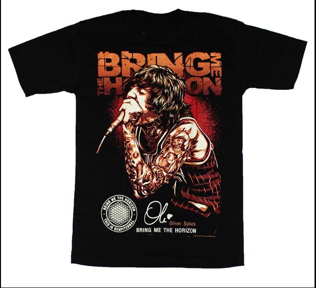 Bring Me the Horizon BMTH Хлопковая футболка с коротким рукавом Унисекс XXXXL
