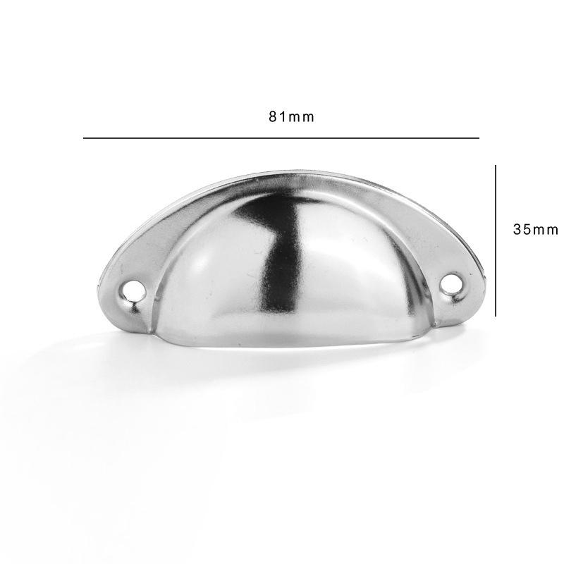 10Pcs Retro Metal Kitchen Drawer Cabinet Door Handle And Furniture Knobs Handware Cupboard Antique Brass Shell Pull Handles