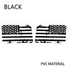Car Rear Window US Flag Decorative Decal Cover Sticker Jeep Wrangler 2021, 2022, 2024 Style 4 Door Edition External Accessories