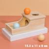 Scatola Permanente Montessori Giocattoli per Bambini Contenitore Sensoriale Scatola Porta Monete Lancio Palline Tamburo Tessile Attività per la Motricità Fine Giocattolo Educativo