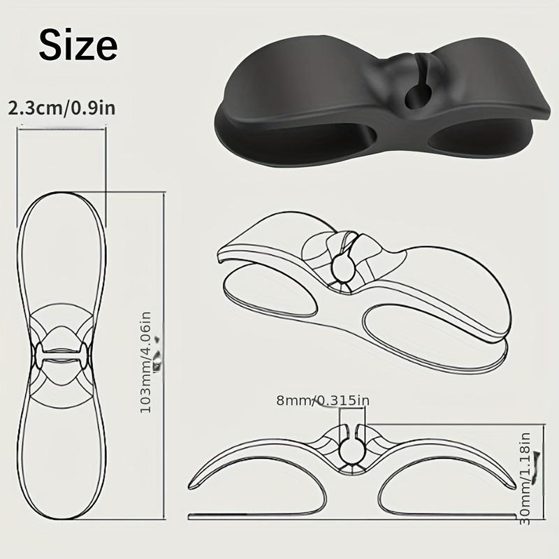 10 pezzi Clip Organizer Cavo in Plastica, Avvolgicavo Adesivo per Elettrodomestici da Cucina, Fascette per Gestione Cavi per Friggitrice ad Aria, Macchina da Caffè, Frullatore