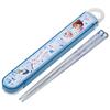 Skater Chopsticks and Chopstick Case Perfect for Sliding Made In Disney Frozen Children's Set, 16.5cm, Lunchboxes, Antibacterial, Easy-Opening Design,
