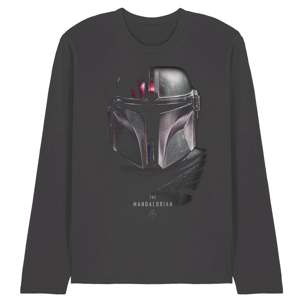 Star Wars The Mandalorian Unisex Adult Shadow Long-Sleeved T-Shirt