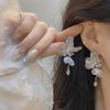 Purple Zircon Silver Color Hollow Butterfly Tassel Earrings For Women Fashionable Daily Accessory Party Jewelry Birthday Gifts