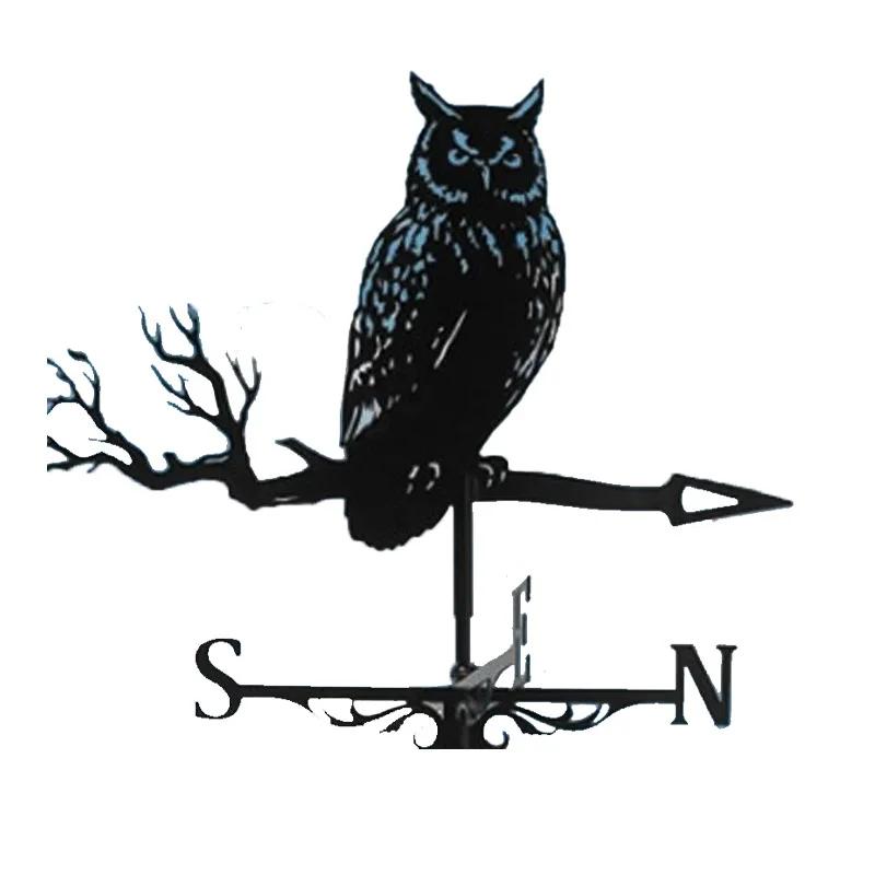 Witch Flying Dragon Iron Weather Vane Decor Outdoors Metal Handicraft Decorations Garden Weathercock Wind Direction Indicator