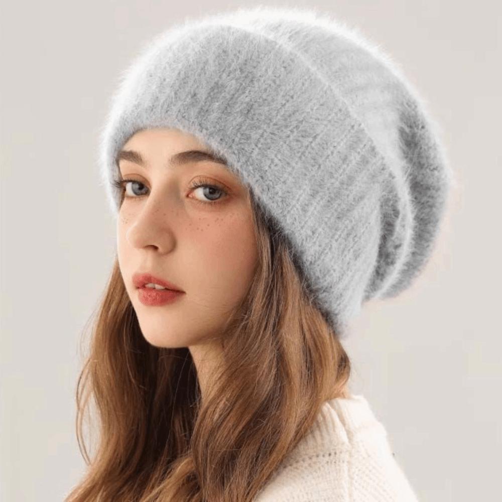 Rabbit Fur Rabbit Fur Hat Large Size Winter Hat Fashionable Head Cap  Winter