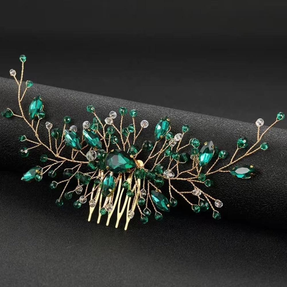1pc Bridal Hair Comb Golden Branch Forest Style Hair Comb, Gold Wedding Hair Accessories, Ideal Choice for Bride and Bridesmaids