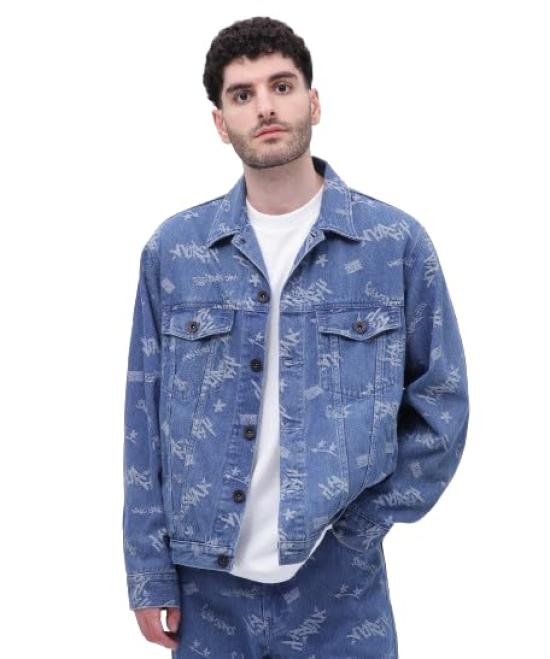 

TAGGING JACQUARD DENIM JACKET Tagging Jacquard Denim Jacket XL 369 Wash Used [Avirex] Men s 783-4252027