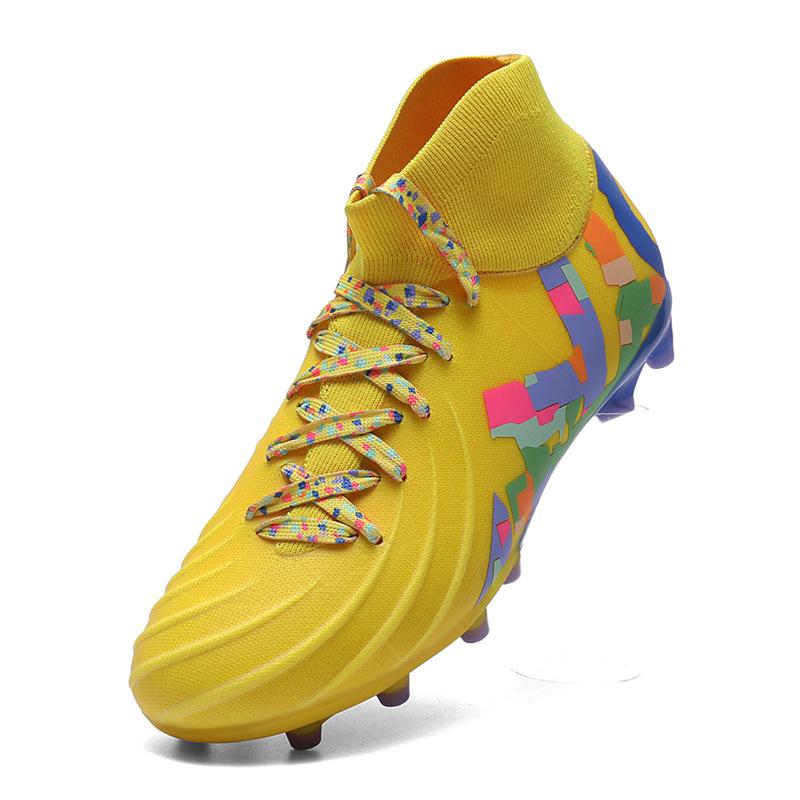 Teen students outdoor sports shoes medium and older children's football shoes AG long nails TF broken nails training shoes men