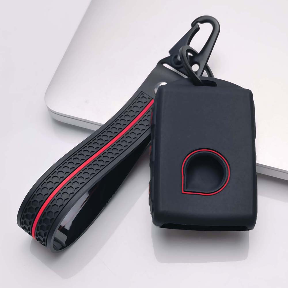 Key Shell Cover for Volvo ex90 ex30 ex40 ec40 em90 with Keychain Anti-Scratch Guard Shockproof Protection Soft Grip Texture Responsive Button Touch