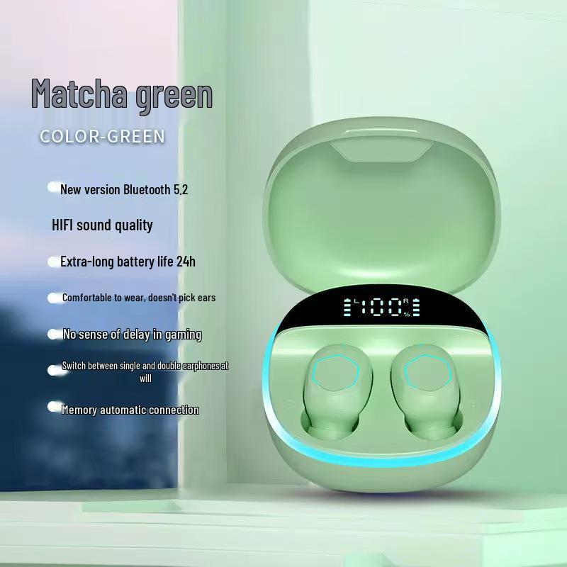 M13 Wireless Bluetooth Earphones: Mini TWS In-Ear, Smart Display, Long Battery Life (Bluetooth 5.2)