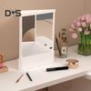 Non-Reversing True Makeup Mirror High Clarity Desktop Vanity Mirror Men Women Precision True Image Inverted Standing Cosmetic Mirror
