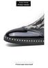 Cross-Border Plus Size Snake Print Leather Monk Strap Men's Shiny Pointed Toe Wedding Party Shoes