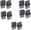 5Pairs XT60H Male Female Connectors (5 Pairs XT60H Plugs + 5 Pairs XT60H Covers) – Black