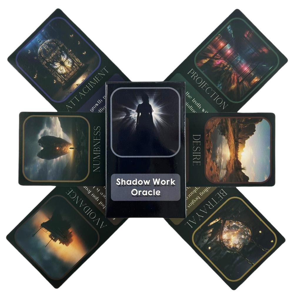 Shadow Work Oracle Cards Full English Deck Tarot Divination Wisdom Fate Family Party Edition Board Game