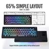 GMK67 Gasket Mount Mechanische Tastatur Bluetooth EVA Matt Angepasste RGB-Tastatur Kompatibel mit Kit, Hot-Swappable 5.0/2.4G/Type-C Tri-Mode 65%