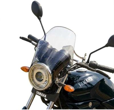Universal Motorcycle Screen Cowl Windshield [Transparent Clear] Visor Wind Deflector Cowl MINAKIKO