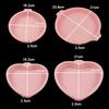 Silicone World 6/8 Zoll Silikon-Kuchenformen DIY Mousse Regenbogen Schichtkuchenform Runde Herzförmige Backform Backwerkzeuge