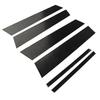 6Pcs Exterior Door Window B Pillar Post Cover Trim For Alfa Romeo Giulia 2017-21