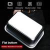 Flat Bottom Square Basin Stainless Steel Extra Deep Lasagna Baking Pan with Lid Non-stick Roasting Casserole Dish