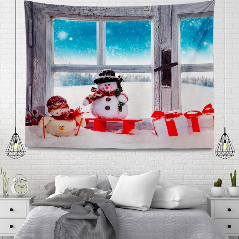 Hängende Wandteppiche aus Stoff im weihnachtlichen Stil