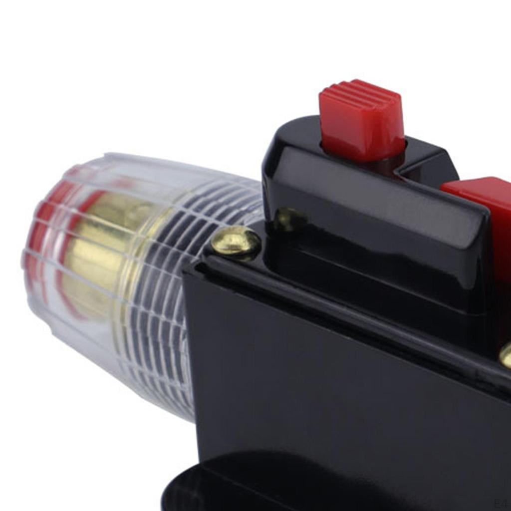 Circuit Breaker with Manual Reset Switch 12-24V 3.8inch Long RV Marine Accessory for Ships Rvs