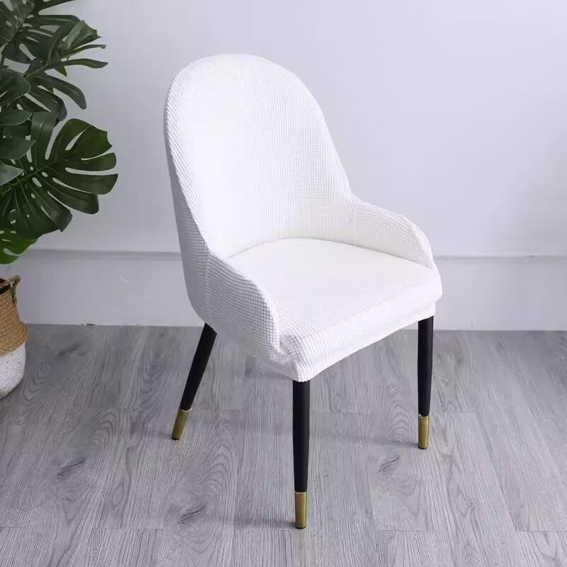 Elastic Jacquard Curved Pineapple Chair Cover with Armrests - Universal, Dustproof, Four Seasons Use