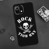 Rock Roll Skull Case For Xiaomi 15 Ultra 13 14 11T 12T 13T 14T Pro POCO X7 Pro F5 F6 M6 X3 X5 X6 Pro Coque