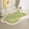 Ins Fresh Style Carpets for Living Room Fluffy Soft Bedroom Decor Flower Carpet Irregular Shape Plush Rug Home Thicken Study Mat