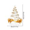 1pc Double-Sided Golden Christmas Tree Window Sticker Window Clings Christmas Decor Sticker Door Mural Showcase Decal Sticker
