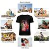 Christmas BFF Print Long Sleeve Top Festive Party Casual Base Shirt Holiday Sweatshirt Pure cotton T-shirt