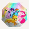 1pc My Little Pony Friendship Circle Umbrella with Plastic Handle,Suitable for All Seasons Home Travel Outdoor UmbrellaM1114