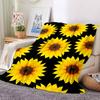 1pc Sunflower Pattern Blanket Warm, Cozy, And Soft, Suitable for Sofas, Beds, Cars, And Office Use.Perfect for Camping And Travel, Making It a Great G