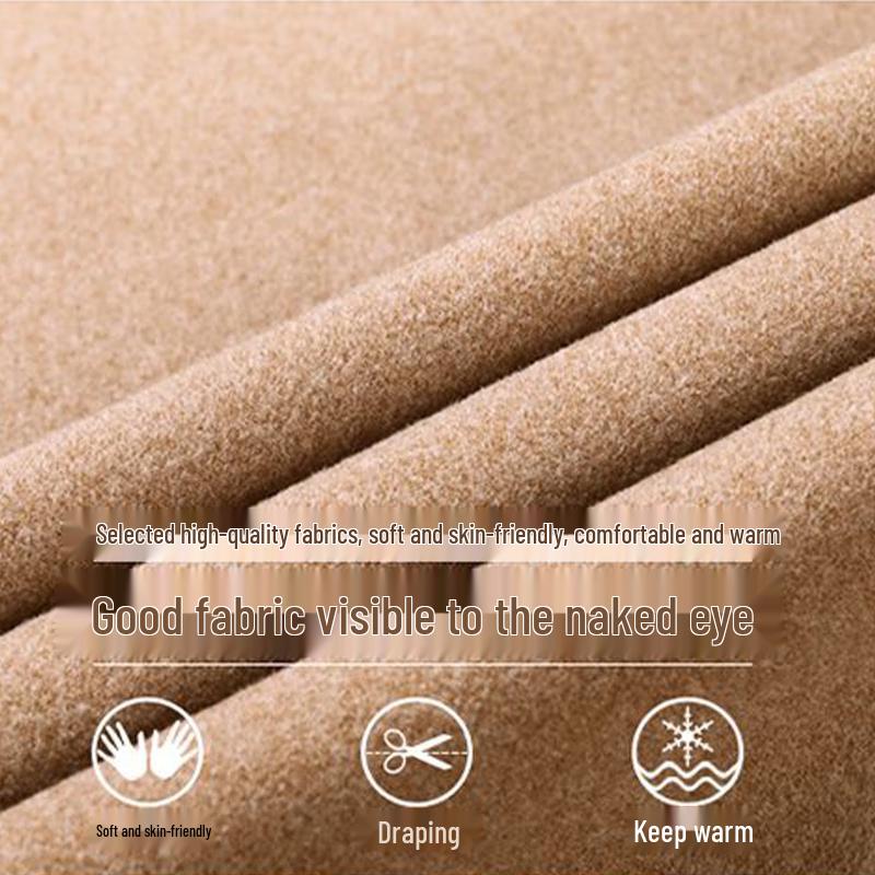 Luomeng Herren Herbst/Winter Verdickter Rollkragen Fleece Baselayer BYD985