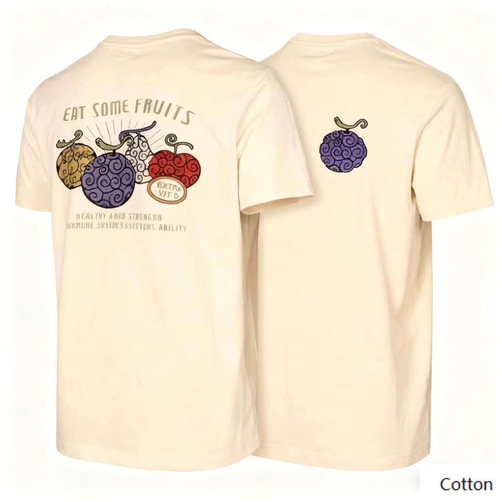 Crew Neck T - Shirt for Healthy Casual - Fruit Enthusiasts with Eye - Catching Fruit Print Classic Print New Arrival Tee S-4XL