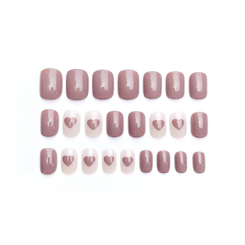 Nail Art Wear Sticker Fashion Simple Short Heart Removable Nail Style Patch