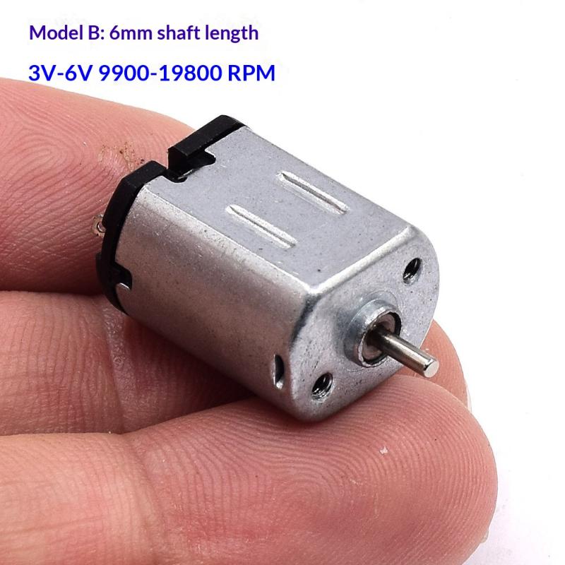1/5Pcs Dc 3V 3.7V 5V 6V 12V High Speed Micro Electric Motor Ff-030 Mini Mute 030 Motor Diy Hobby Toy Lock Car Av Device